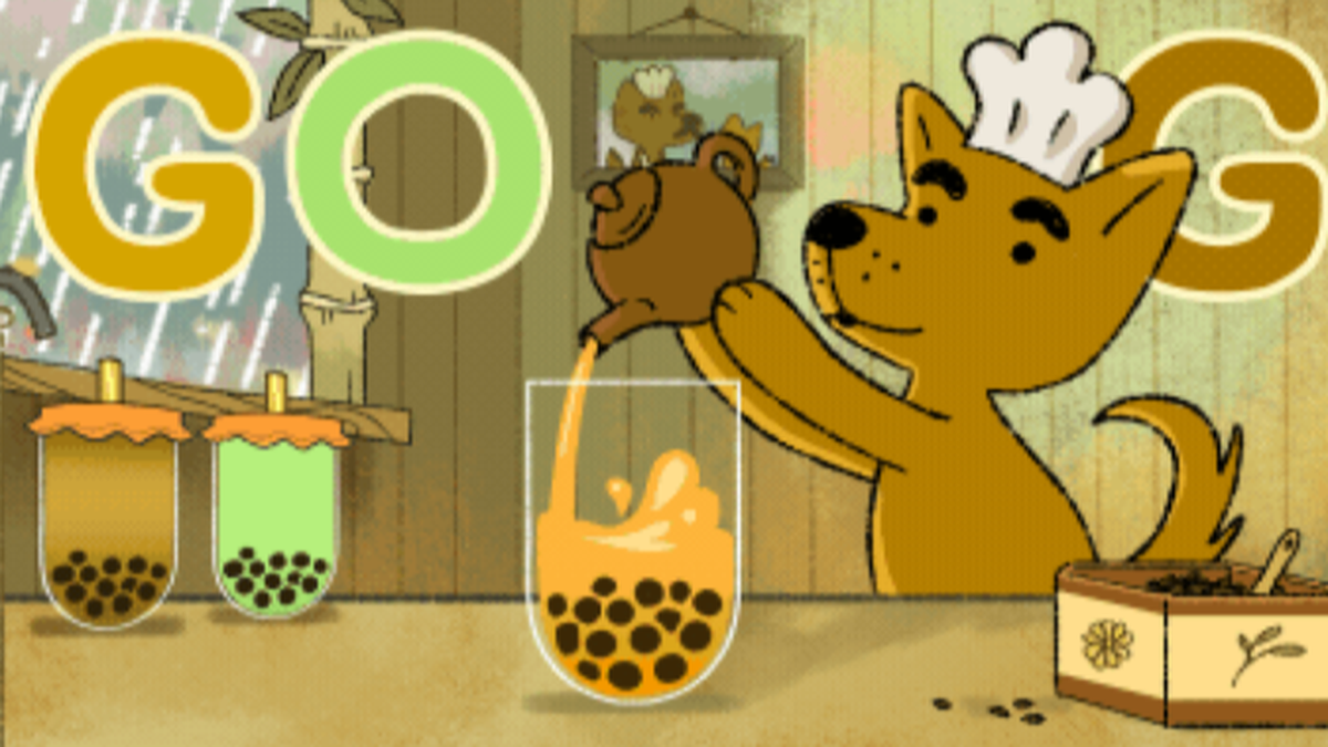 Google Doodle viert bubble tea met een interactief spel